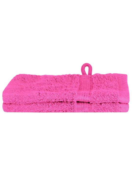 Mazgājamie dvieļi 2 pcs rozā kokvilna