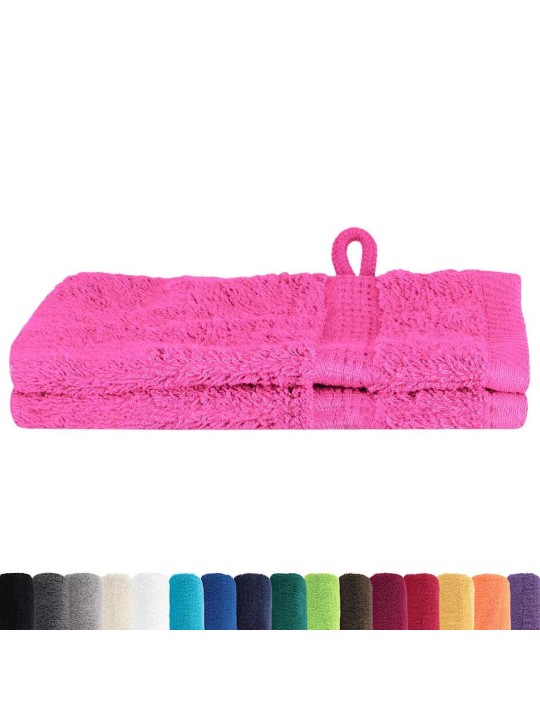 Mazgājamie dvieļi 2 pcs rozā kokvilna