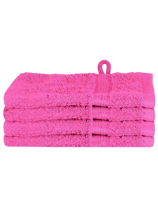 Mazgājamie dvieļi 4 pcs rozā kokvilna