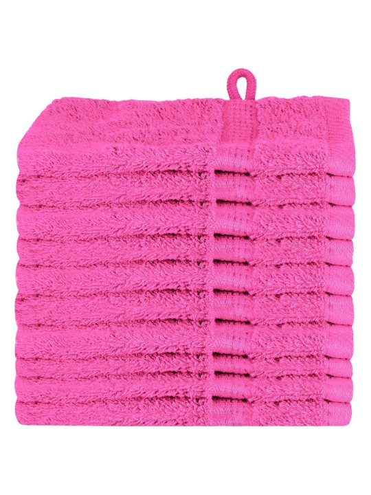 Mazgājamie dvieļi 10 pcs rozā kokvilna