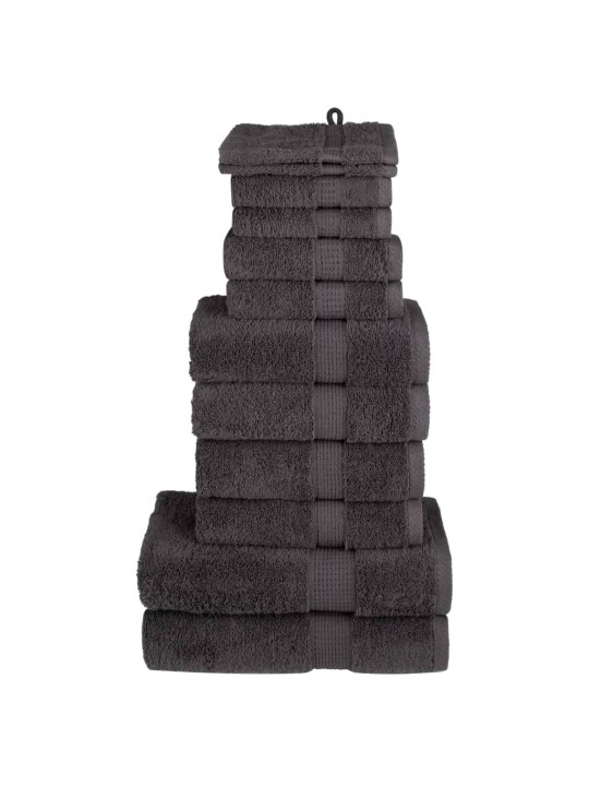 Dvieļu komplekts solund, 12 gab., antracītpelēki, 600 gsm