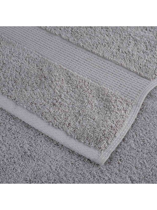 Dvieļu komplekts solund, 12 gab., pelēki, 600 gsm