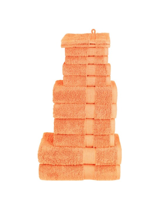 Dvieļu komplekts solund, 12 gab., oranži, 600 gsm