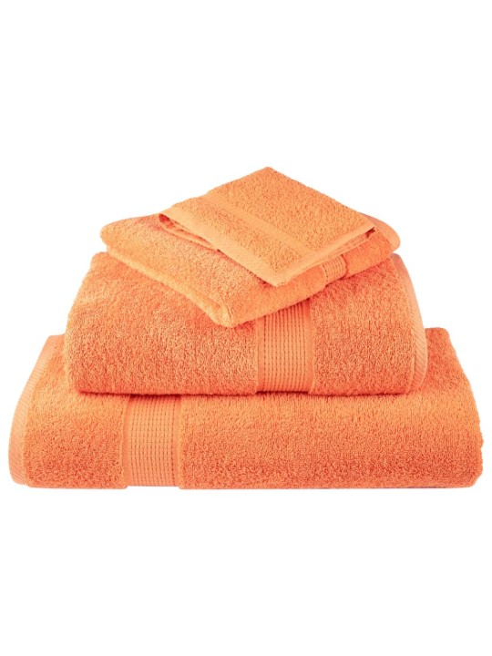 Dvieļu komplekts solund, 12 gab., oranži, 600 gsm