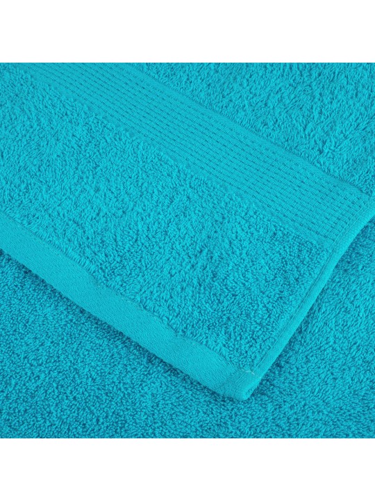 Dvieļu komplekts solund, 12 gab., tirkīzzili, 600 gsm