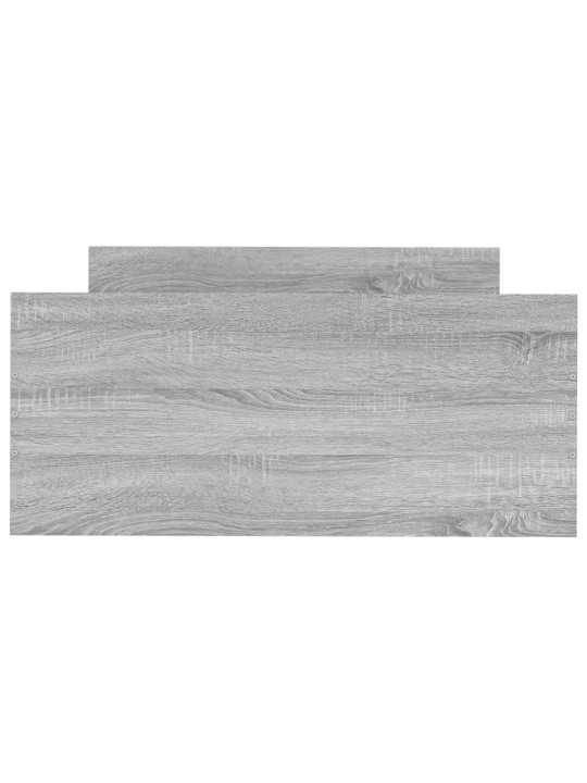 Gultas rāmis, pelēka ozolkoka, 90x200 cm, inženierijas koks