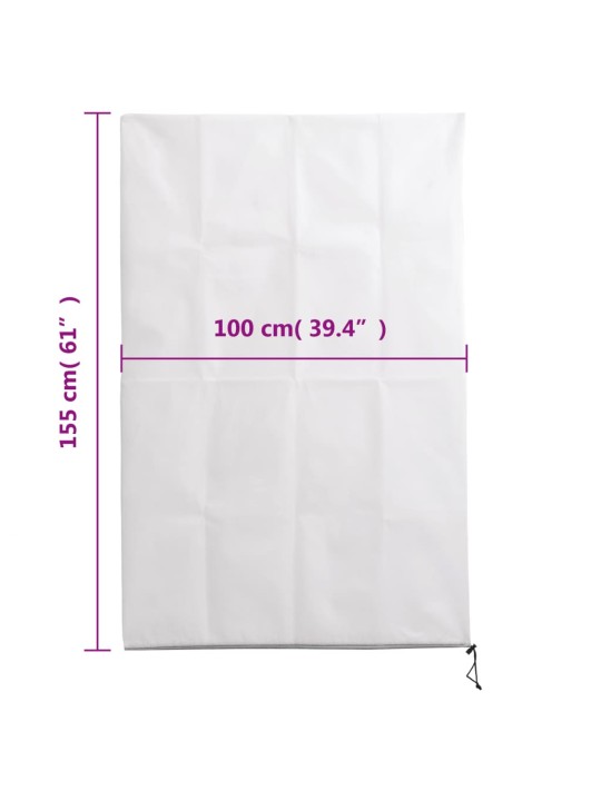 Augu pārsegi ar rāvējslēdzēju, 2 gab., 70 g/m², flīss, 1x1,55 m