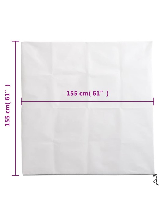 Augu pārsegi ar rāvējslēdzēju, 2 gab., 70 g/m², 1,55x1,55 m