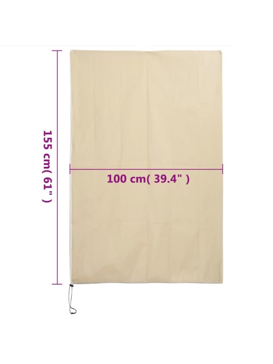 Augu pārsegi ar rāvējslēdzēju, 2 gab., 70 g/m², flīss, 1x1,55 m