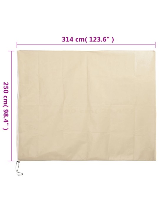 Augu pārsegs ar rāvējslēdzēju., 70 g/m², flīss, 3,14x2,5 m