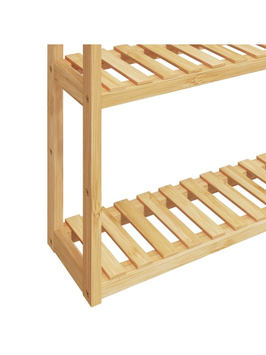 Vannasistabas sienas plaukts, 3 līmeņi, 60x15x54 cm, bambuss