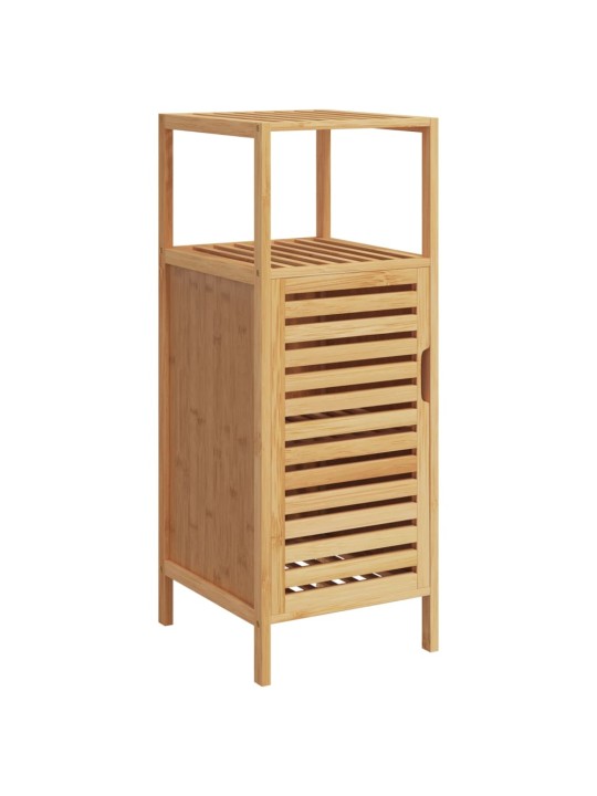 Vannasistabas skapis ar plauktu, 36x33x87 cm, bambuss