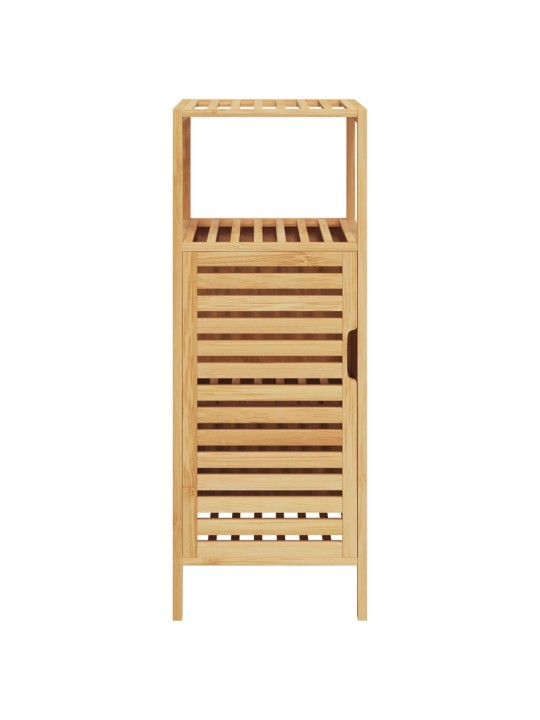 Vannasistabas skapis ar plauktu, 36x33x87 cm, bambuss