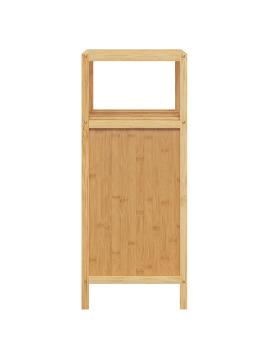 Vannasistabas skapis ar plauktu, 36x33x87 cm, bambuss