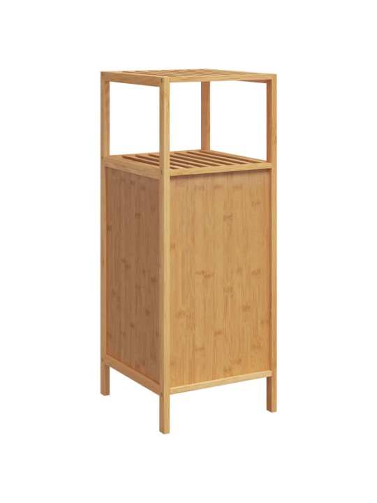 Vannasistabas skapis ar plauktu, 36x33x87 cm, bambuss