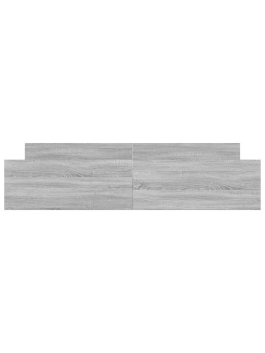 Gultas rāmis ar galvgali un kājgali, pelēks, 200x200 cm