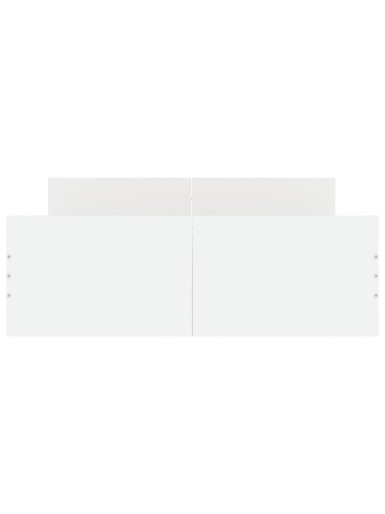 Gultas rāmis ar galvgali un kājgali, balts, 120x200 cm