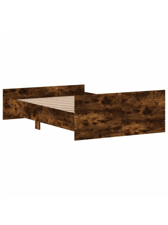Gultas rāmis ar galvgali un kājgali, koka krāsa, 120x200 cm