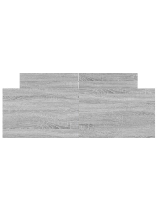 Gultas rāmis ar galvgali un kājgali, pelēks, 120x200 cm