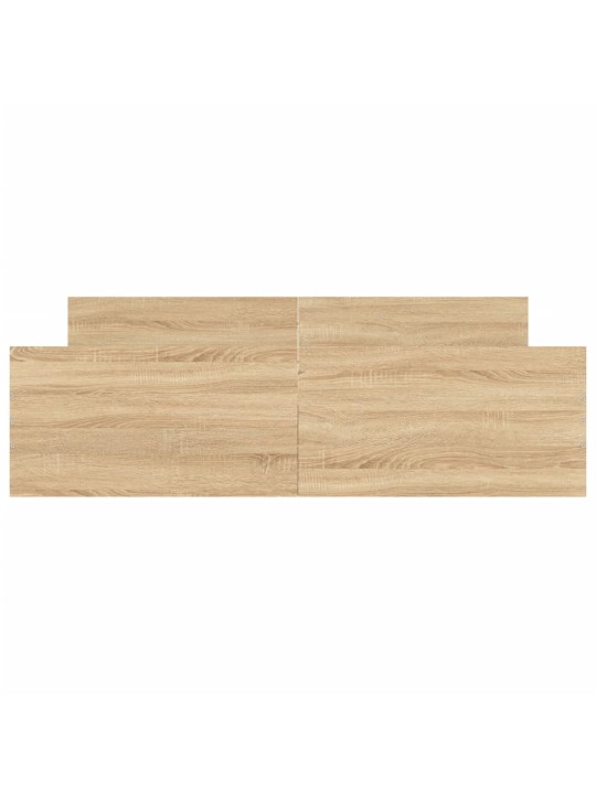 Gultas rāmis ar galvgali un kājgali, koka krāsa, 140x200 cm