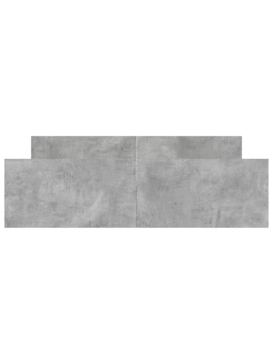Gultas rāmis ar galvgali un kājgali, betona pelēks, 150x200 cm