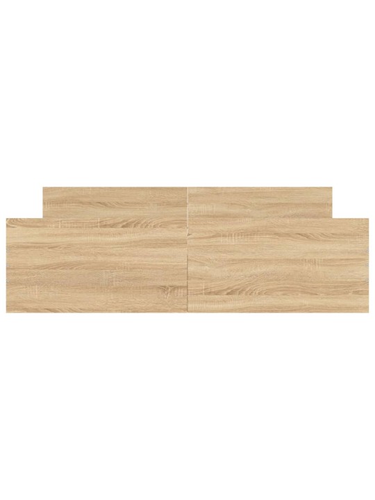 Gultas rāmis ar galvgali un kājgali, koka krāsa, 160x200 cm