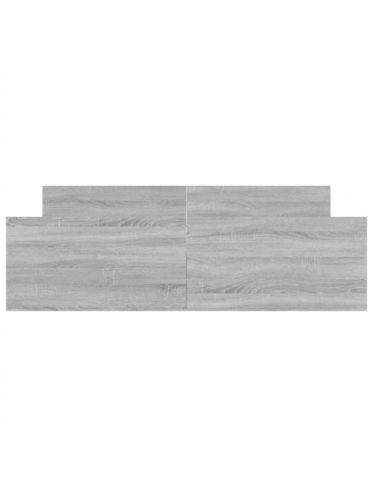 Gultas rāmis ar galvgali un kājgali, pelēks, 160x200 cm