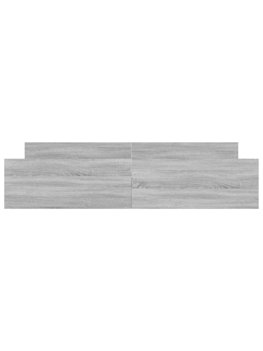 Gultas rāmis ar galvgali un kājgali, pelēks, 180x200 cm
