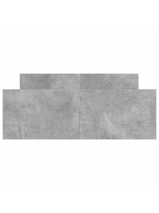 Gultas rāmis ar galvgali un kājgali, betona pelēks, 120x190 cm