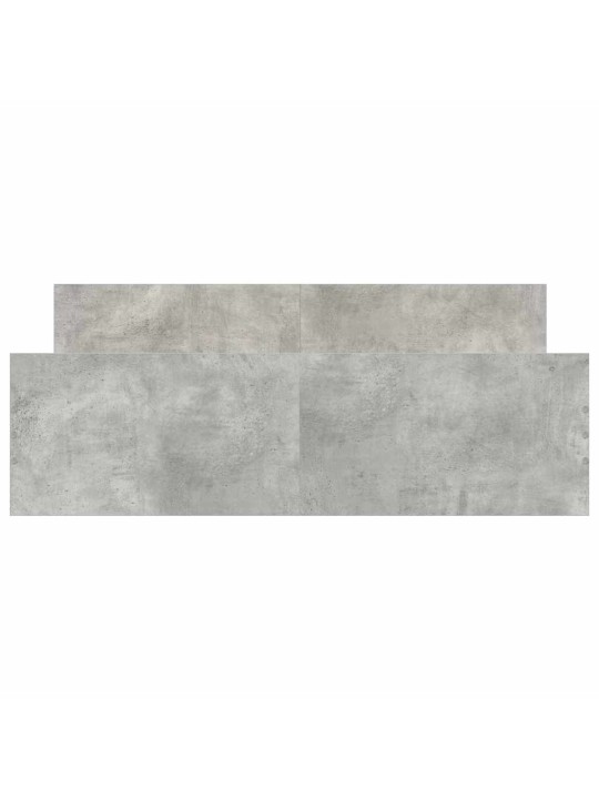 Gultas rāmis ar galvgali un kājgali, pelēks, 140x190 cm