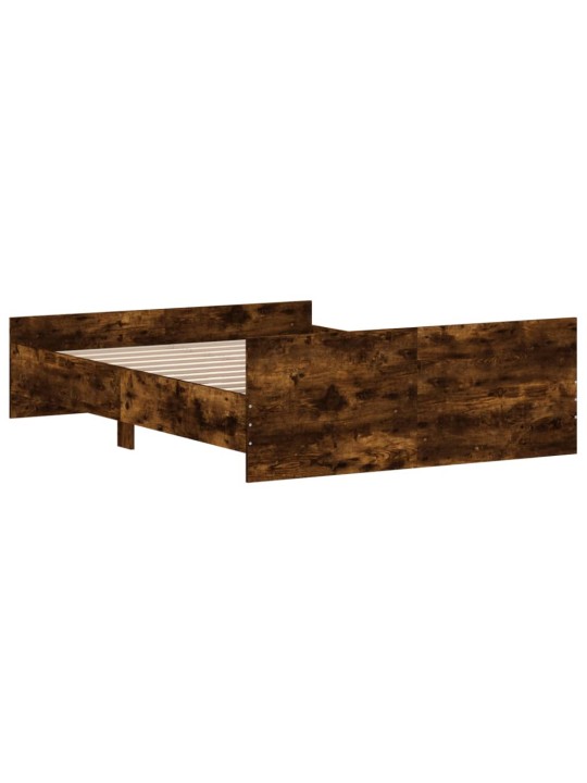 Gultas rāmis ar galvgali un kājgali, koka krāsa, 140x190 cm