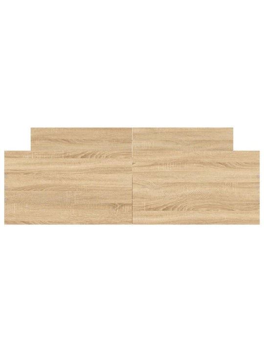 Gultas rāmis ar galvgali un kājgali, koka krāsa, 135x190 cm