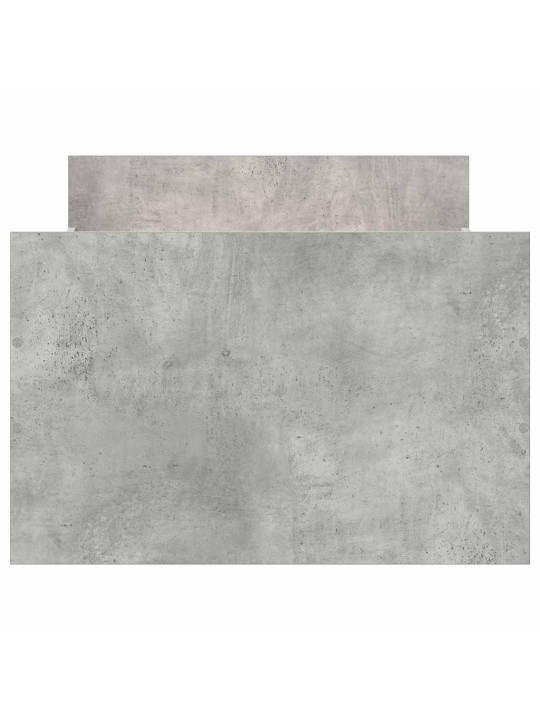 Gultas rāmis ar galvgali un kājgali, betona pelēks, 100x200 cm