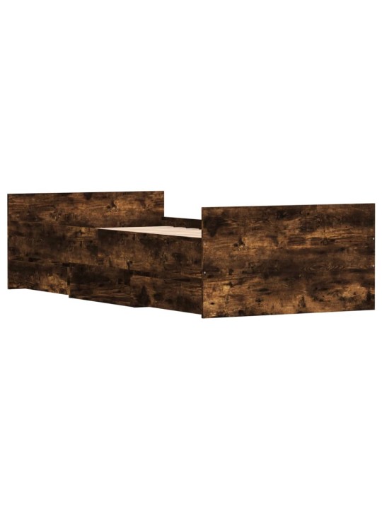 Gultas rāmis ar galvgali un kājgali, koka krāsa, 100x200 cm