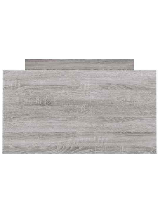 Gultas rāmis ar galvgali un kājgali, pelēks, 100x200 cm