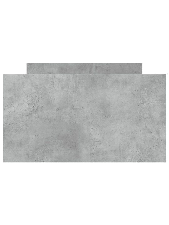 Gultas rāmis ar galvgali un kājgali, betona pelēks, 90x200 cm