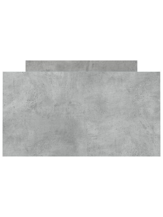 Gultas rāmis ar galvgali un kājgali, betona pelēks, 90x190 cm