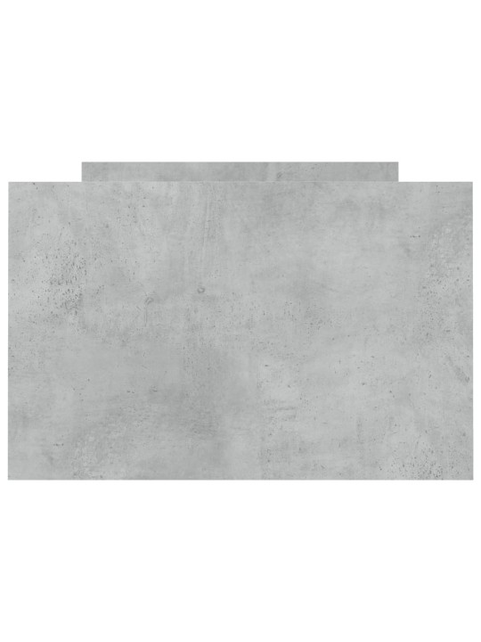 Gultas rāmis ar galvgali un kājgali, betona pelēks, 75x190 cm