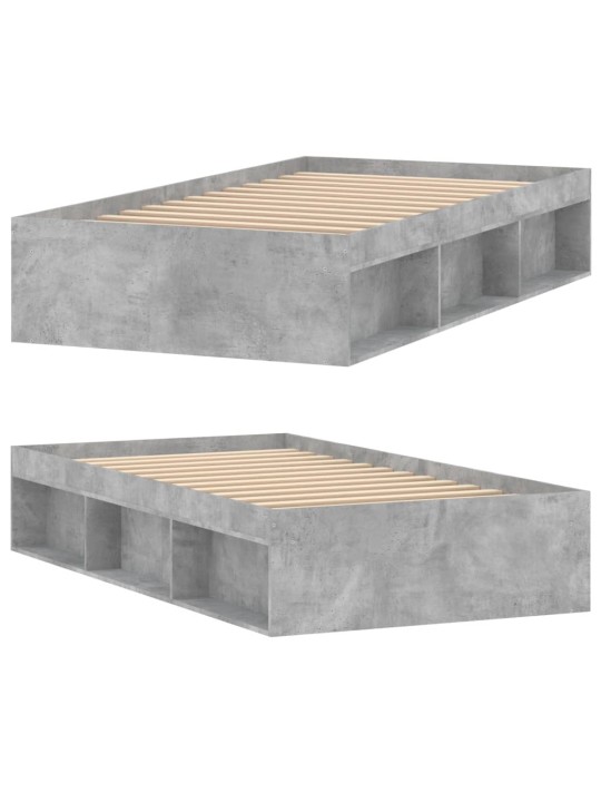 Gultas rāmis, betonpelēks, 100x200 cm