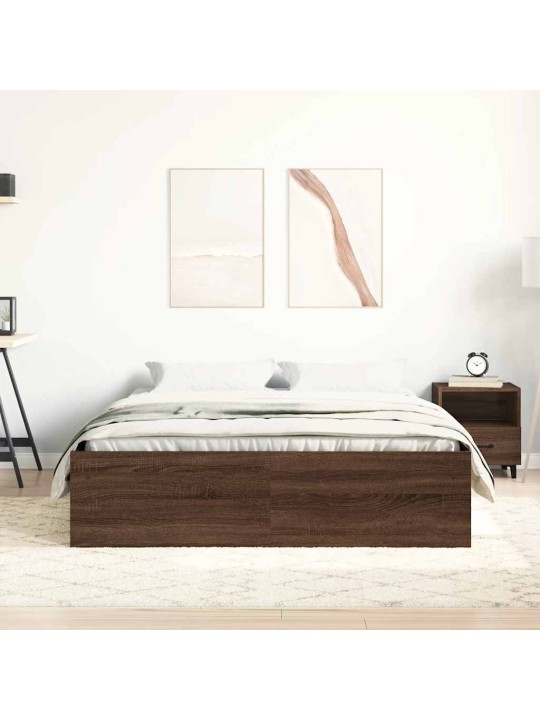 Gultas rāmis, ozolkoka krāsā, 120x200 cm
