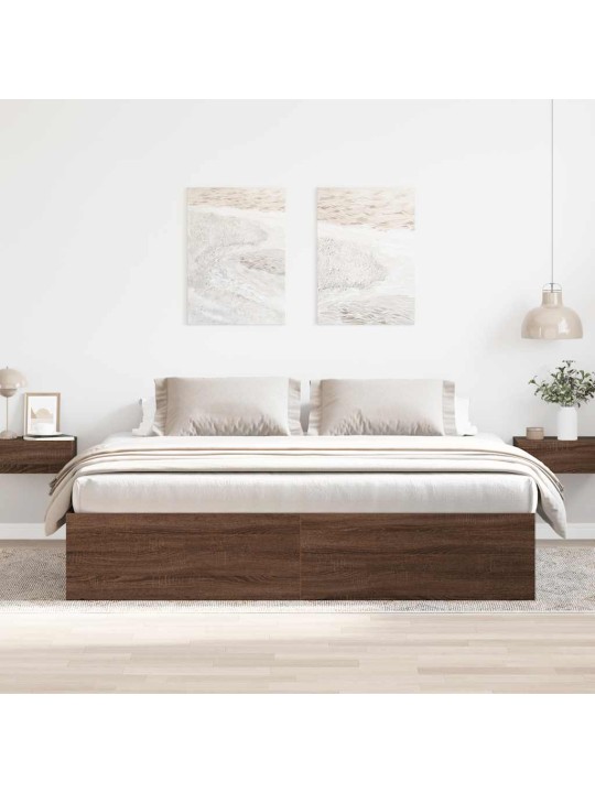 Gultas rāmis, ozolkoka krāsa, 180x200 cm
