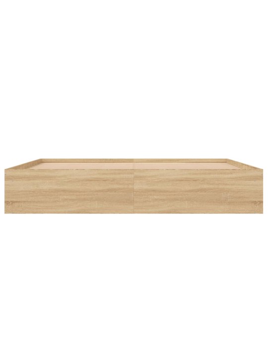 Gultas rāmis, ozolkoka krāsā, 200x200 cm