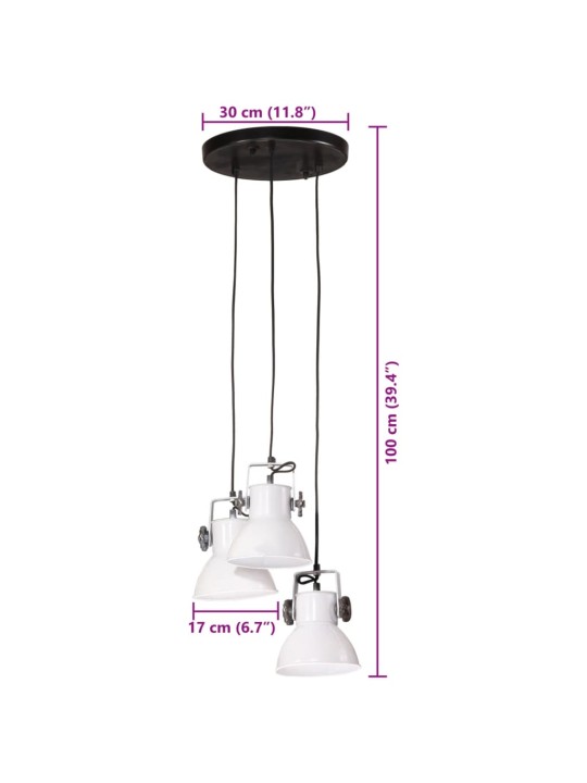 Griestu lampa 25 w, balta, 30x30x100 cm, e27