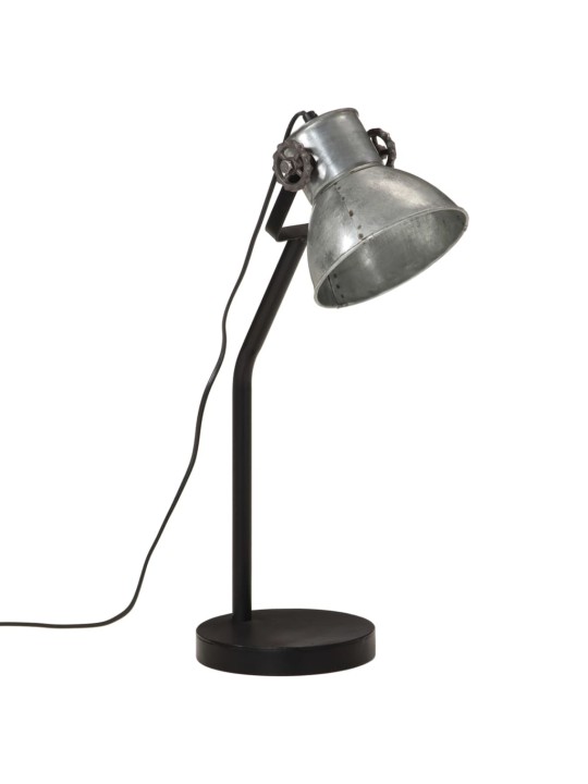 Galda lampa, vintāžas, sudraba krāsa, 25 w, 17x17x60 cm, e27