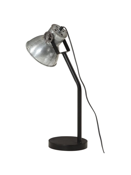 Galda lampa, vintāžas, sudraba krāsa, 25 w, 17x17x60 cm, e27