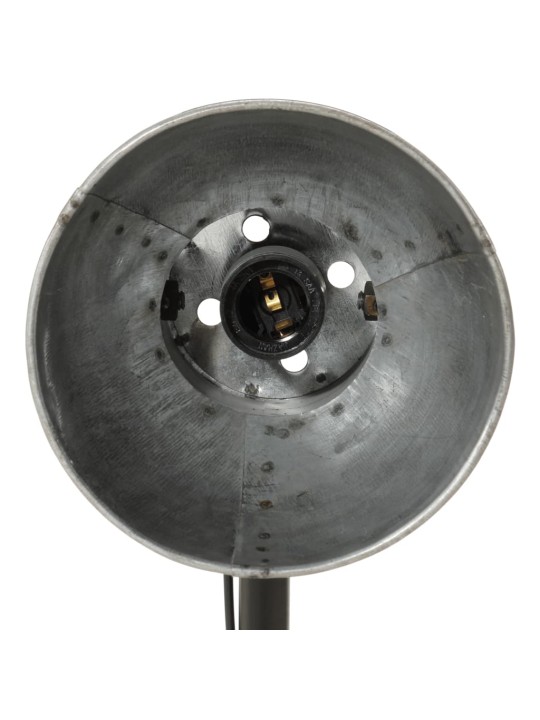 Galda lampa, vintāžas, sudraba krāsa, 25 w, 17x17x60 cm, e27