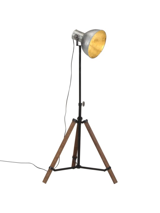 Grīdas lampa, 25 w, vintāžas, sudraba krāsa, 75x75x90-150cm e27
