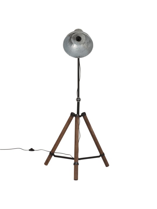 Grīdas lampa, 25 w, vintāžas, sudraba krāsa, 75x75x90-150cm e27