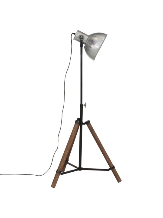 Grīdas lampa, 25 w, vintāžas, sudraba krāsa, 75x75x90-150cm e27