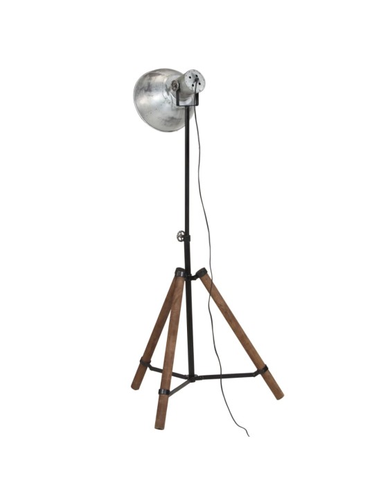 Grīdas lampa, 25 w, vintāžas, sudraba krāsa, 75x75x90-150cm e27
